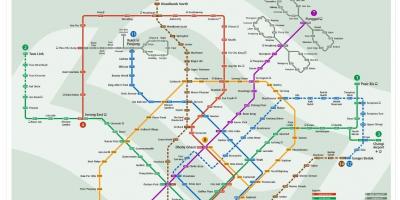 Մետրոյի կայարան քարտեզի Մալայզիայի