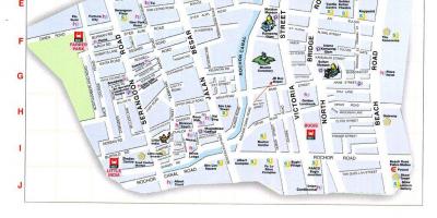 Քարտեզ արաբական փողոցները Կուալա-Լումպուր