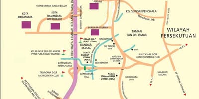 Կուալա Լումպուր քարտեզ Կուալա-Լումպուր