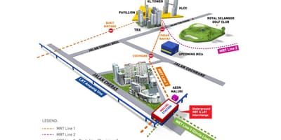 Титивангса LRT կայանի քարտեզի վրա