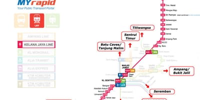 Путра LRT քարտեզ